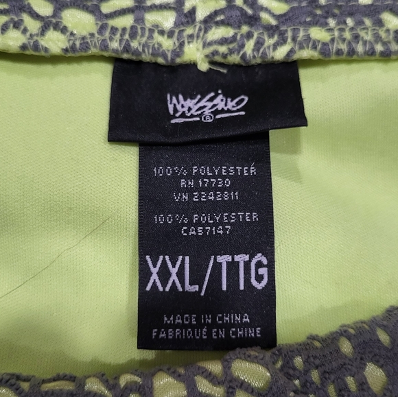Wassio Grey over Lime Green Skirt - Picture 4 of 4